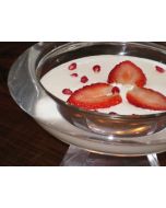 Guilt-free Panna Cotta with Pink Peppercorns