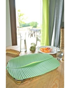 Charles Viancin Big Silicone Lids (oversized round, square, oval and rectangular)-Banana Leaf Rectangle